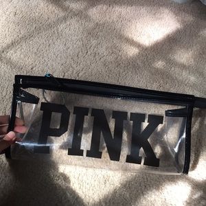 Pink Clear Cosmetic Bag! 2/12 ✨
